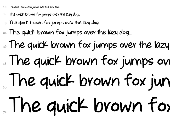 Whatever it takes font waterfall